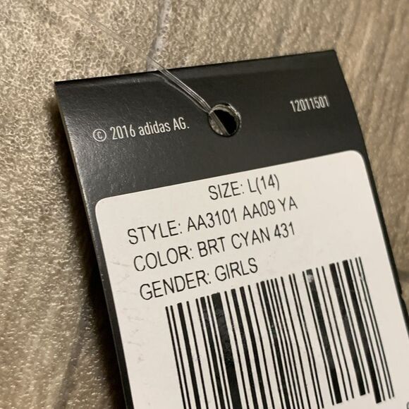 Girls Nwt Adidas 3 Stripe Sleeveless Workout Gym Training Shirt - Picture 7 of 7